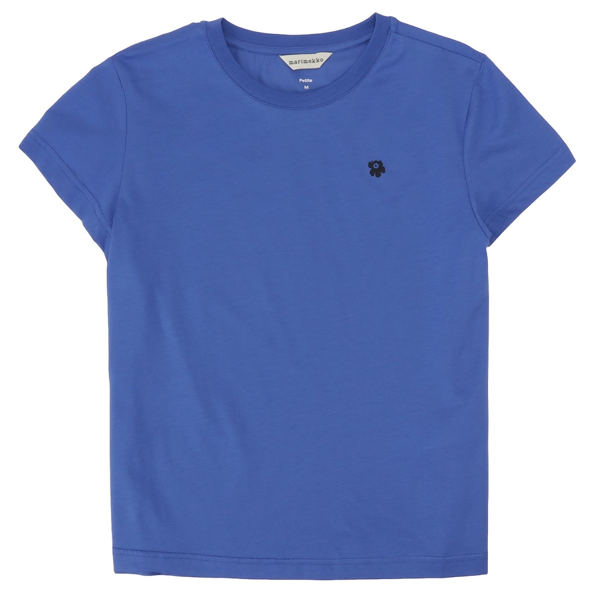 マリメッコ marimekko 091121 590 S ウニッコ ワンポイント クルーネック 半袖 Tシャツ Sサイズ ブルー レディース ユニセックス Silla Unikko Placement T-Shirt