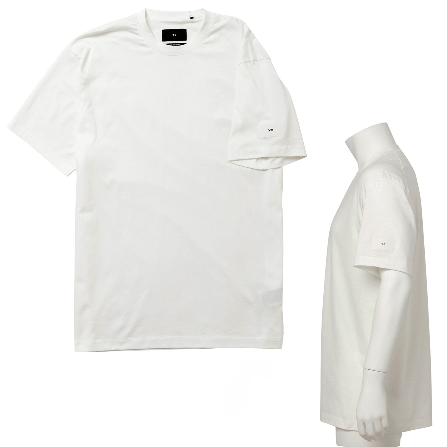 ヤマダモール | ワイスリー Y-3 IB4787 WHT M クルーネック 半袖 ロゴ